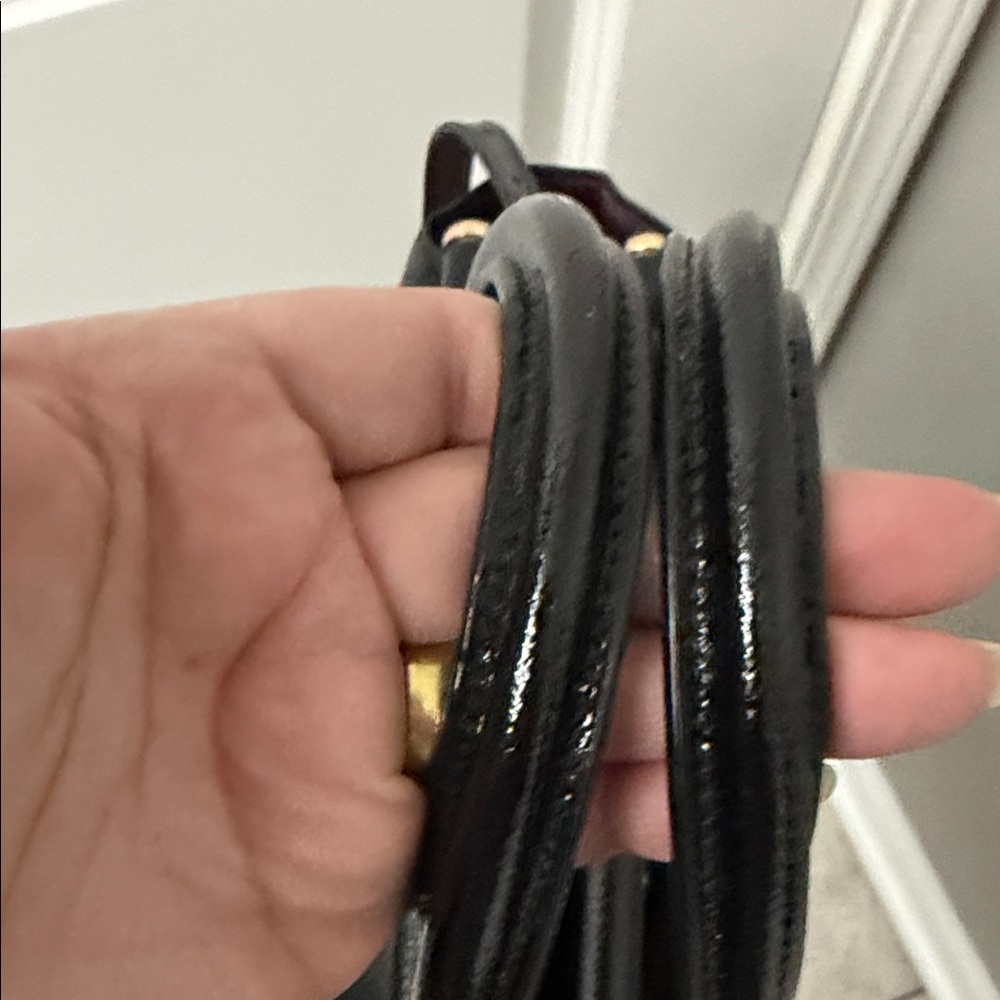 🔴SOLD!!!!🔴Coach Black Satchel with Gold Accents - Picture 2 of 9